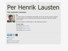 Tablet Screenshot of per.lausten.dk